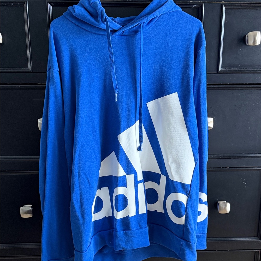 Adidas Men's Bold Blue Hoodie size L no tag